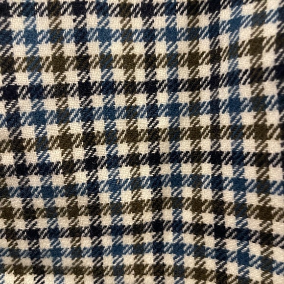 Banana Republic Blazer Shell 100%wool blue brown white size s - Picture 2 of 5